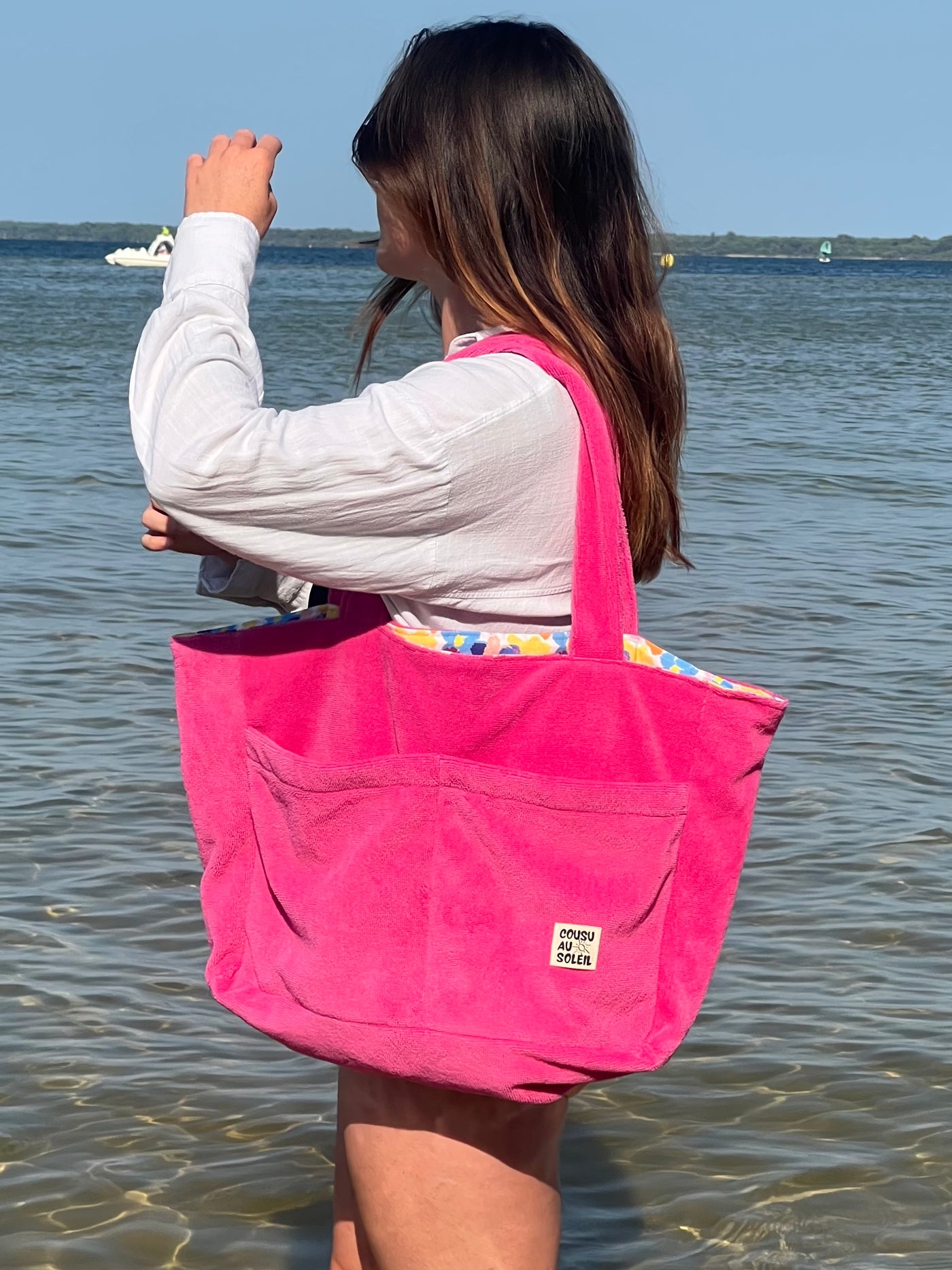 Sac de plage : rose
