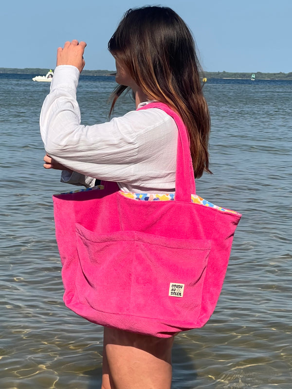 Sac de plage : rose