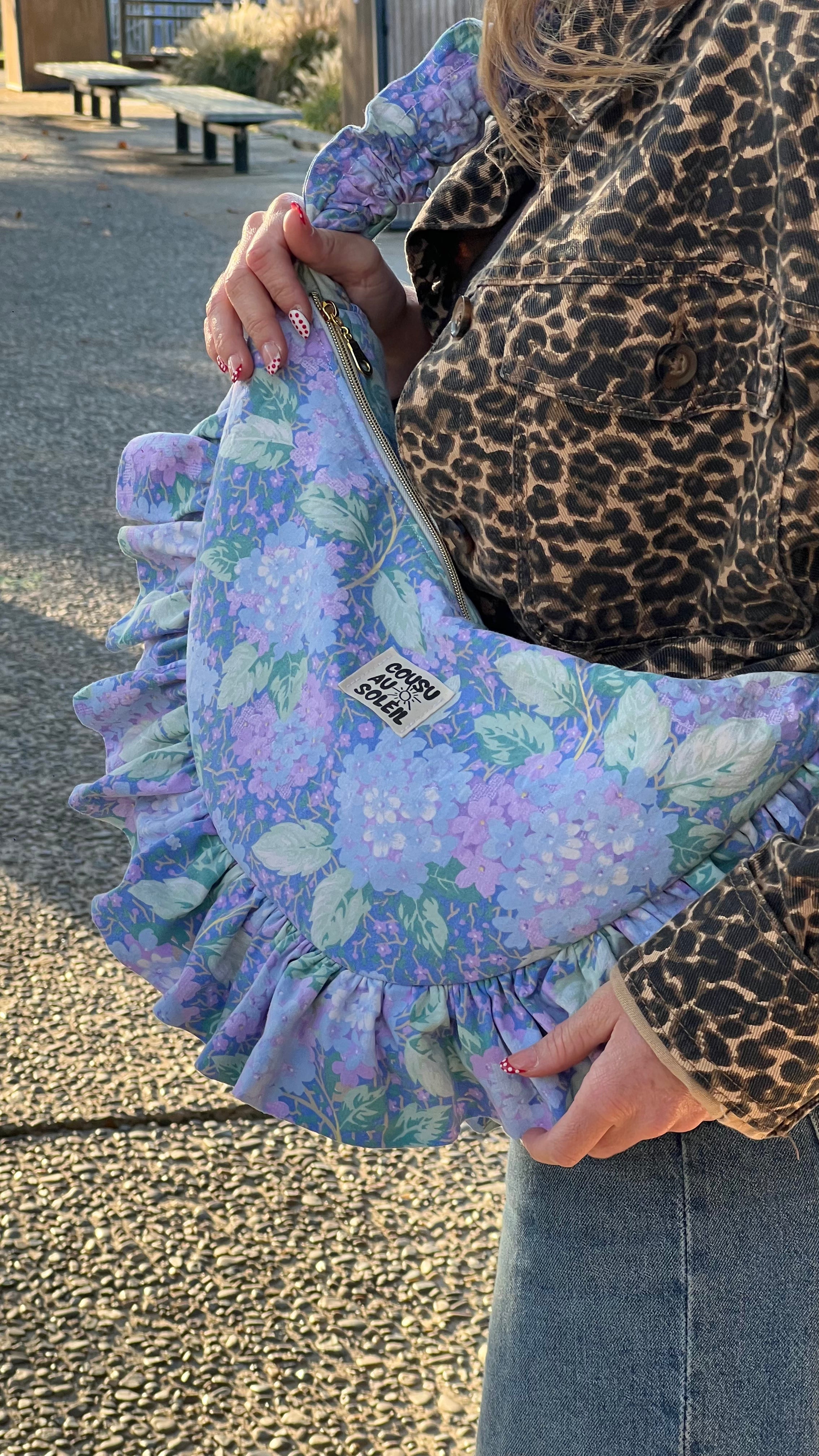 Sac Luna - Fleur vert