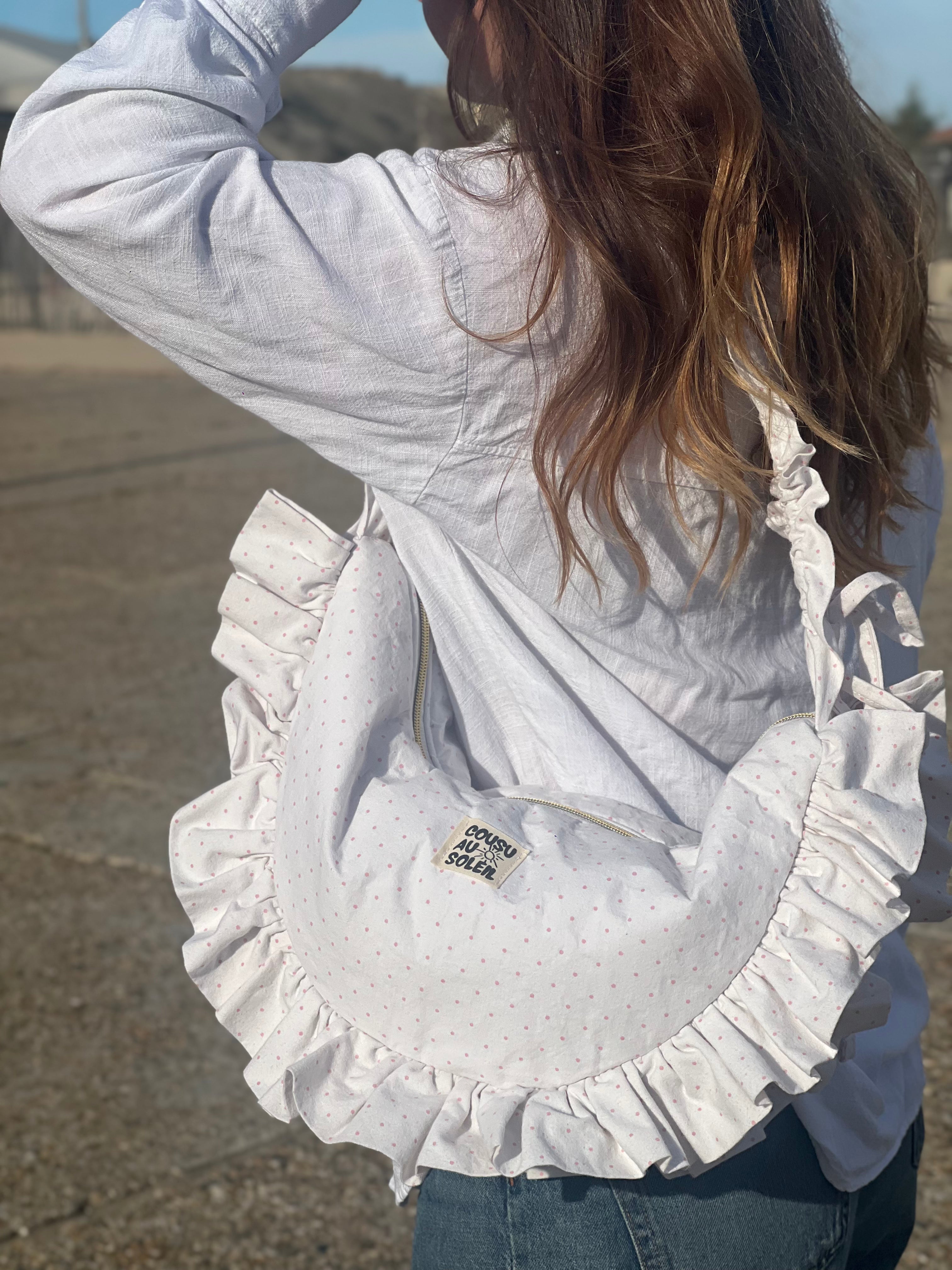 Sac Luna - Pois rose