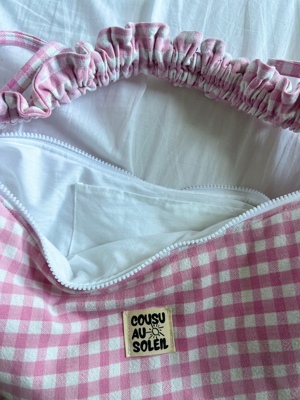 Sac Luna - vichy rose