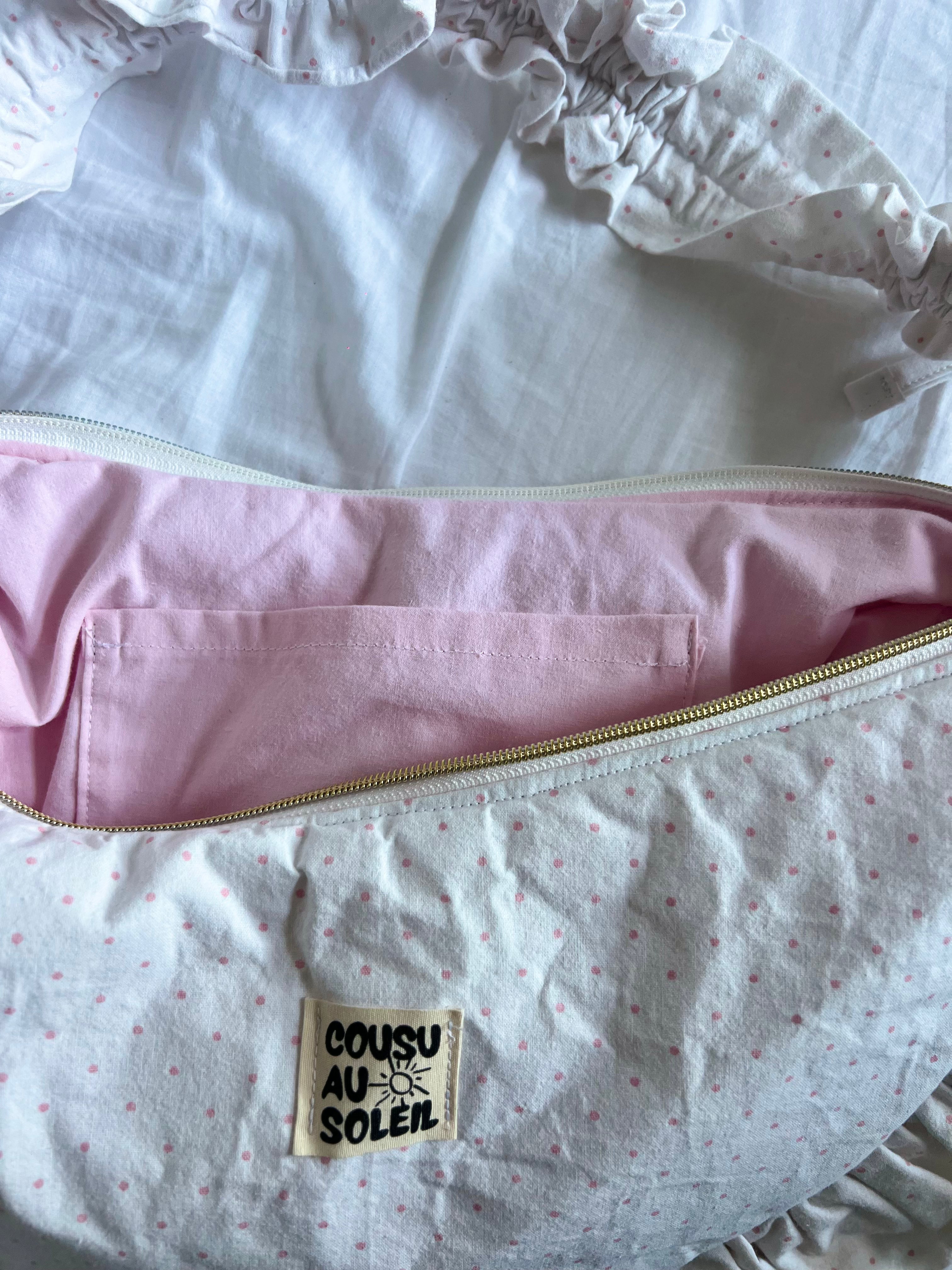 Sac Luna - Pois rose