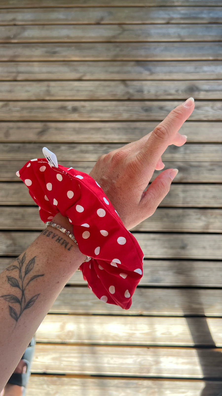Chouchou pois rouge