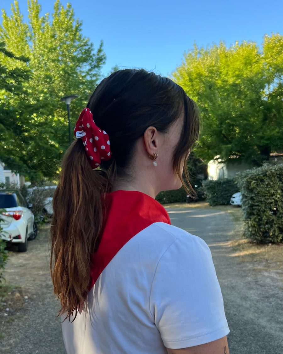 Chouchou pois rouge