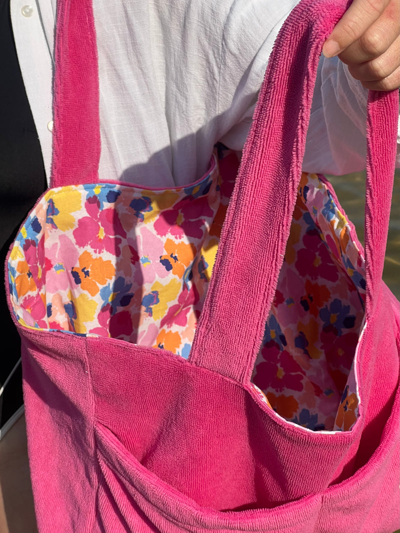 Sac de plage : rose