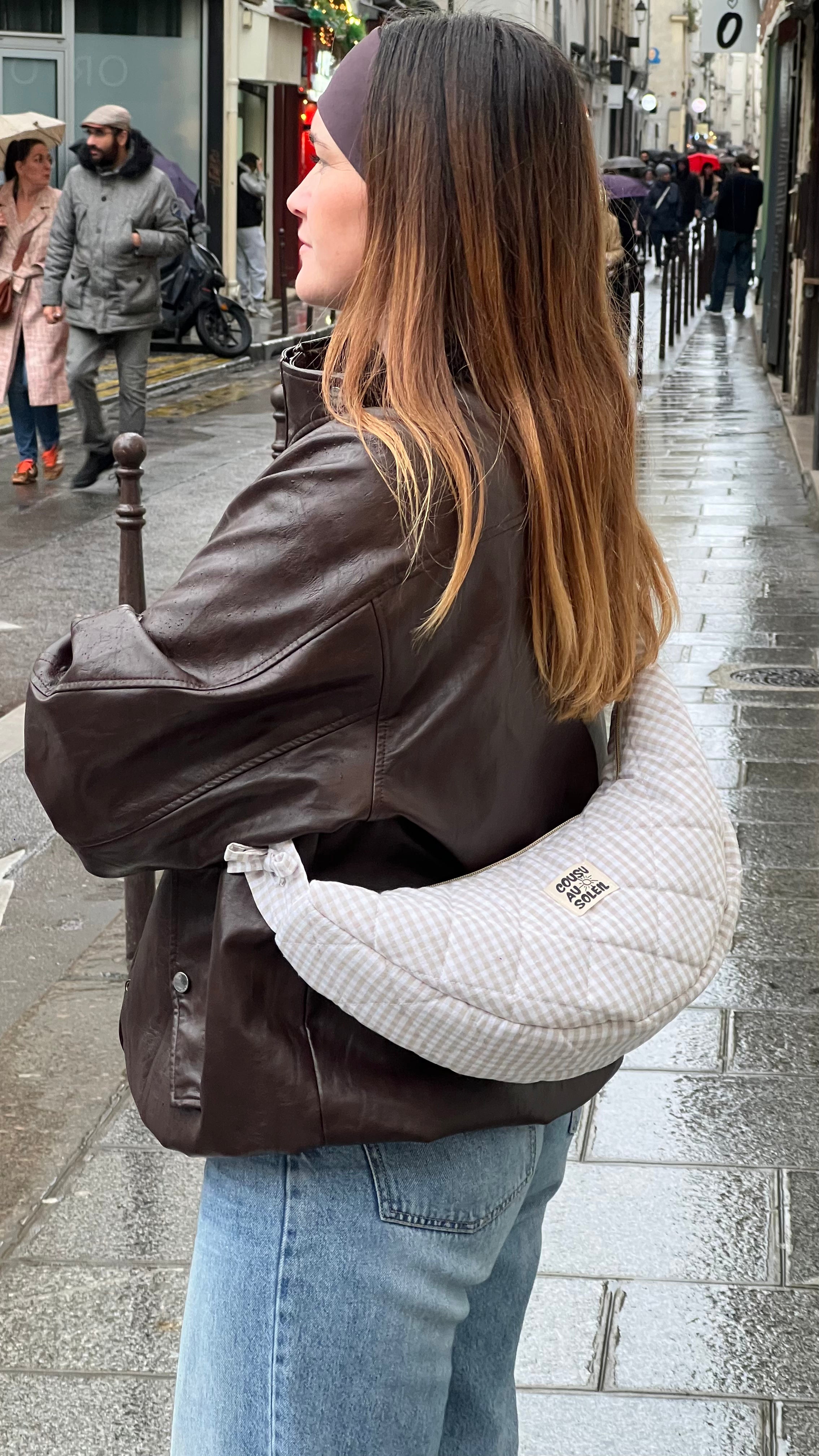 Sac Olivia - vichy beige