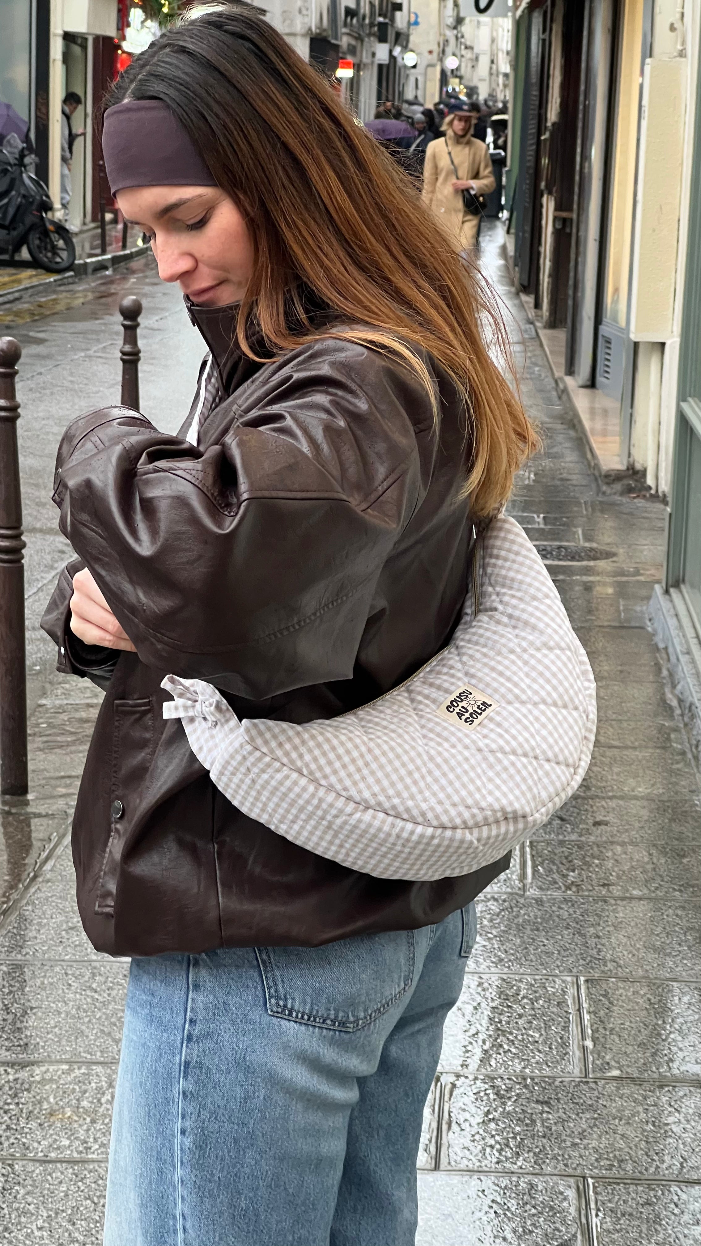Sac Olivia - vichy beige