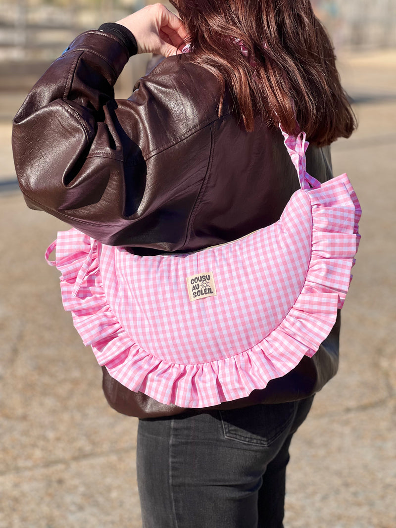 Sac Luna - vichy rose