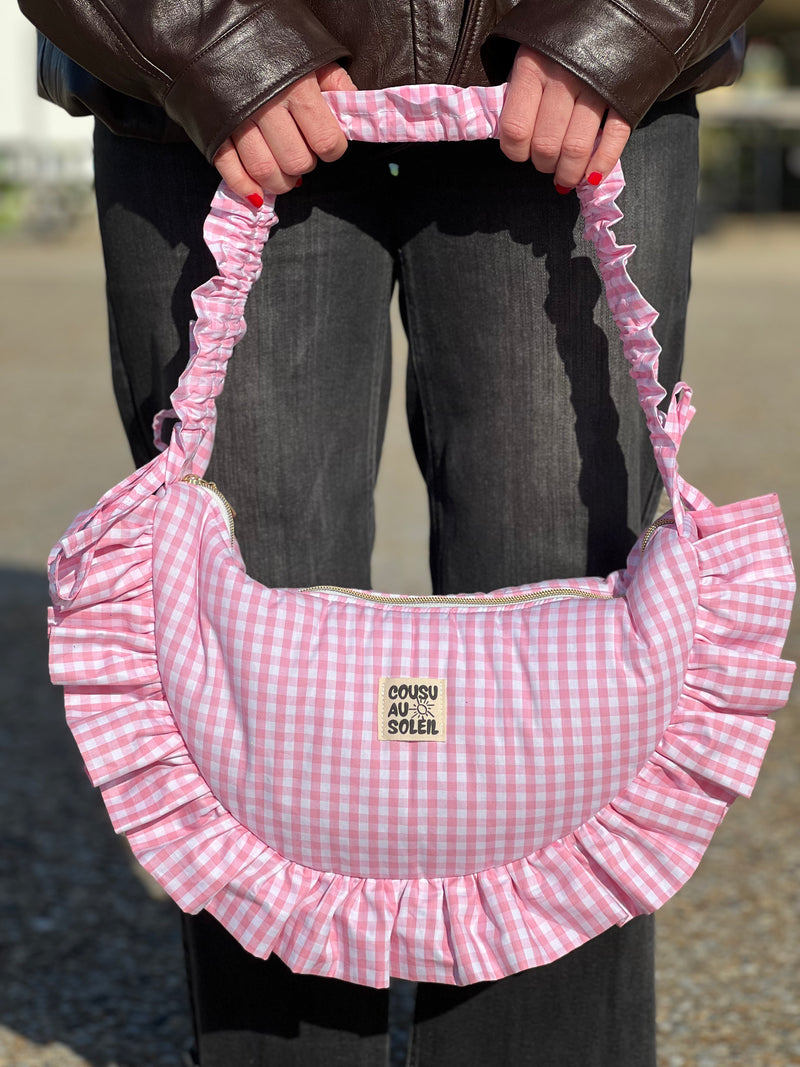Sac Luna - vichy rose